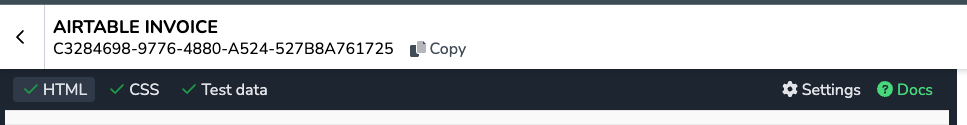 PDFMonkey template ID location